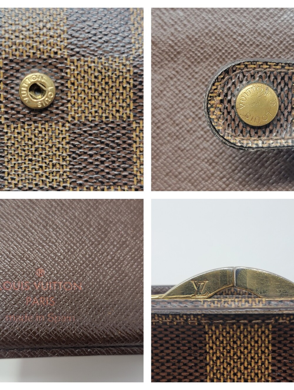 Louis Vuitton Damier Ebene Kisslock Bifold Wallet - Picture 6 of 8
